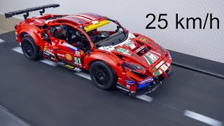 Ferrari 488 GTE VS Treadmill. Drag Race Speed and CRASH Test