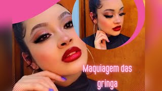 fiz a  MAQUIAGEM das gringas 😱💄| será que deu certo???🤔 #makeup #maquiagemgringa