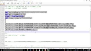 Exporting database as SQL and Importing SQL dump using phpMyAdmin, and Loading CSV files