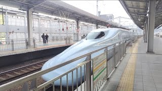 N700系8000番台KYUSYU:WEST JAPANみずほ鹿児島中央行き小倉駅入線