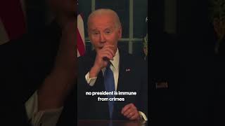 Biden calls for amended Constitution that bans presidential immunity for crimes committed #shorts