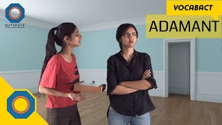 Adamant Meaning | VocabAct | NutSpace