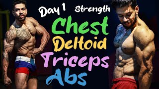 STRENGTH based PUSH Workout - Day 1 - 10 Weeks Transformation