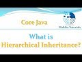 Core Java 42 - What is  Hierarchical Inheritance?