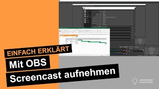 Screencast mit OBS - Software-Videohandbuch - einfach erklärt!