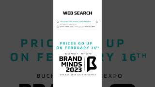 Prices GO UP TODAY! Brand Minds - The biggest business summit in Central \u0026 Eastern Europe!