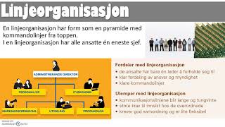 Organisasjonsstruktur og omstilling