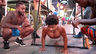 Can 14 year old @DEMARJAYSMITH07 do 100 pull-ups | 200 pushups | 100 Squats in 15 minutes??