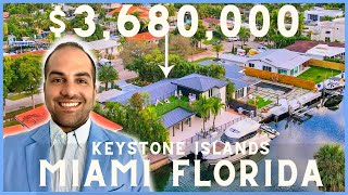 Keystone Islands Miami House Tour - [Waterfront property in Keystone Islands, Florida]