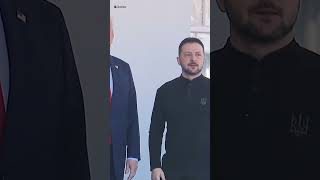 Trump greets Zelensky at the White House