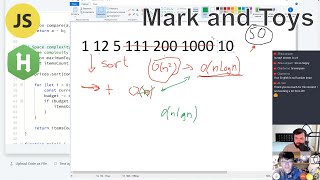[Easy] Mark and Toys (Hackerrank, javascript, sorting)