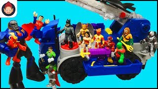 Imaginext Batman RC Mobile Command Center Unboxing Toy Video - Justice League Battles Darkseid