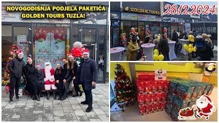 GOLDEN TOURS NOVOGODIŠNJA PODJELA PAKETIĆA ZA MALIŠANE! - 28.12.2024. 🎁💛