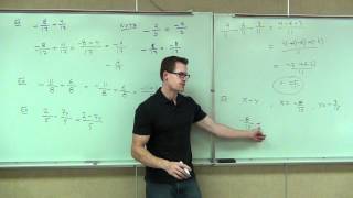 Prealgebra Lecture 4.4:  How to Add and Subtract Fractions.  Finding LCD.