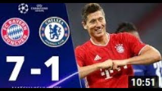 FC Bayern München vs Chelsea 7-1 UEFA Champions League 2020 Alle Tore und erweiterte Highlights