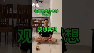 每日冥想30分钟Day16:在脑海中创造一片宁静花园￼。#meditation #dailyvlog