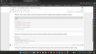 Python Tutorial: Find the Smallest of Three Numbers | RayVision