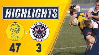 Villorba Rugby vs Rugby Capitolina | Highlights Serie A Elite Femminile | 47-3