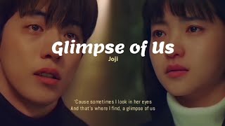 Glimpse of Us - Joji (Lirik Lagu Terjemahan) 'cause sometimes i look in her eyes...