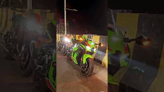 superbike in night at Nagpur road#nagpur #zx10r #z900 #z900rider #kawasakininja #shorts