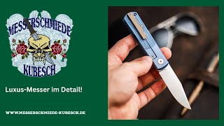 Unser letzte Exemplar: Böker BRLW Limited Edition in Blau – Magnacut-Stahl - Sammlerstück im Detail