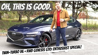 The 2022 Genesis G70 3.3T is a Remarkably Good RWD Sport Sedan