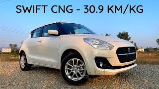 2022 Maruti Suzuki Swift CNG Real Life Review - More Mileage, Better Power !!!