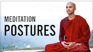 Meditation Postures 🧘‍♀️| Buddhism In English