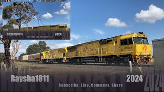 7MP1 - ACD6054-ACD6053, crew car \u0026 G535 (Aurizon/TGE) Murgheboluc - Australian Trains by Raysha1811