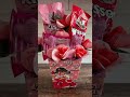 diy valentine’s day candy bouquet vintage napkin decoupage. valentinesday valentinesgift crafts