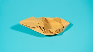 Origami Speedboat | How to quickly fold a speedboat out of a piece of paper