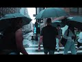 Walking in Thunderstorm in Manhattan, New York   Times Square Rain Ambience