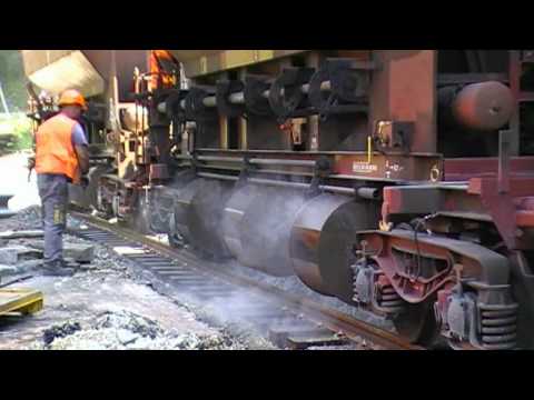 Ballastage Avec La G1206 N°7 Colas Rail Partie 2 - YouTube