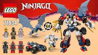 LEGO Ninjago Dragons Rising Zane's Ultra Combiner Mech (71834)[1187 pcs] Building Instructions | TBB