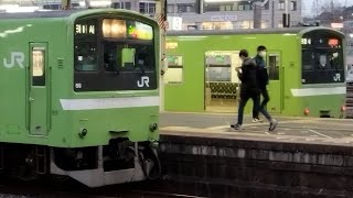 ［廃止寸前！快速411K］201系ND604編成　快速　王寺駅発車