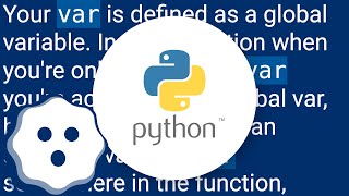 Why does python behave this way with variables?
