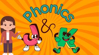 Phonics - J \u0026 K | The Letter J \u0026 K | Vocabulary | Alphabet Sounds for kids @TinyTotsLearningHub-k3d