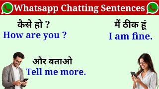 Whatsapp Chatting Sentences in English || Whatsapp chatting in english || Social media chatting