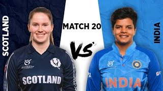 India U19 Women vs Scotland U19 W || IND W v SCO W WhatsApp Status || ICC Women's U19 T20 World Cup