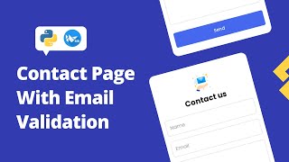 🔥 How To Create A Contact Page With Email Validation Using KivyMD And Python | Contact Page