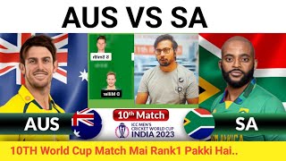 AUS vs SA ,AUS vs SA Team, Aus vs Sa Prediction Cricket World Cup 2023