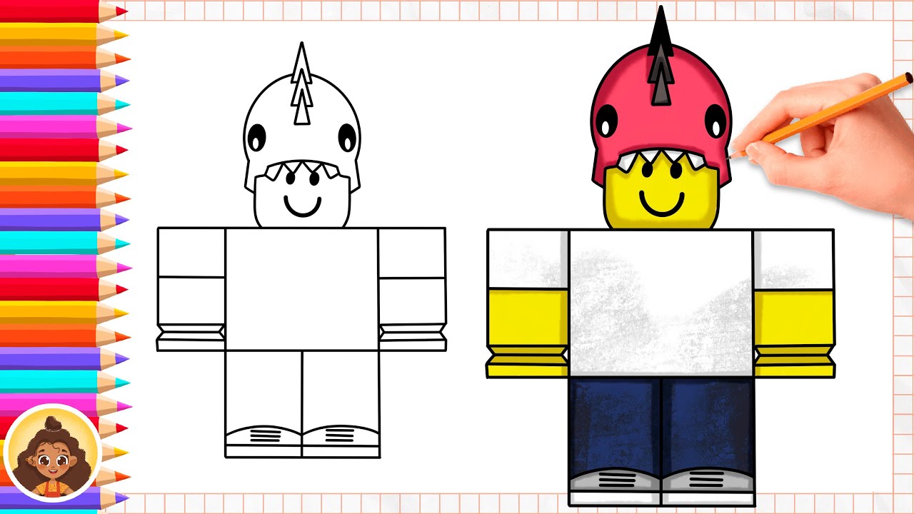 How To Draw Dino Kid From 99 Nights In The Forest Roblox Youtube