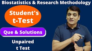 Part 3: Students t Test | Questions & Solution | Unpaired t Test