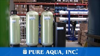 Twin Alternating Water Softener Unit Costa Rica 56,000 GPD | www.PureAqua.com