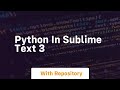python in sublime text 3
