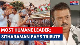 Captain Vijayakanth Death: Nirmala Sitharaman Pays Tribute, Calls Him Self-made, Upright Person