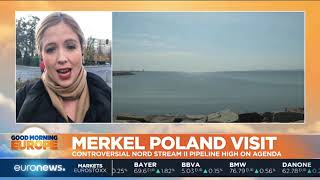 #GME | Merkel visits Poland, Nord Stream II pipeline high on agenda