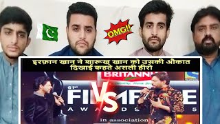 Reaction On SHAH RUKH KHAN VS IRFAN KHAN FIGHT AT FILMFARE AWARDS MUST WATCH