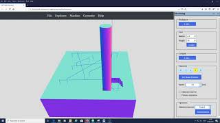 CNC Web Simulator uses voxel model