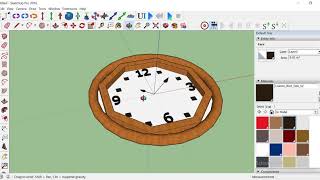 رسم الساعة باستخدام برنامج سكتش اب - SKETCH UP